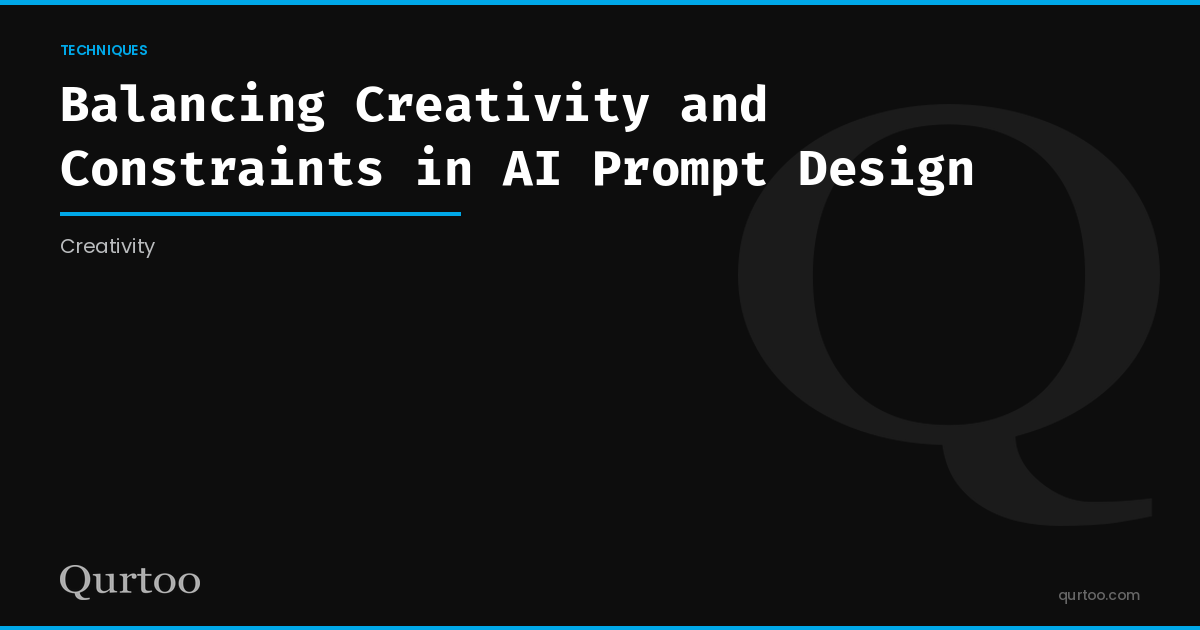 Balancing Creativity and Constraints in AI Prompt Design