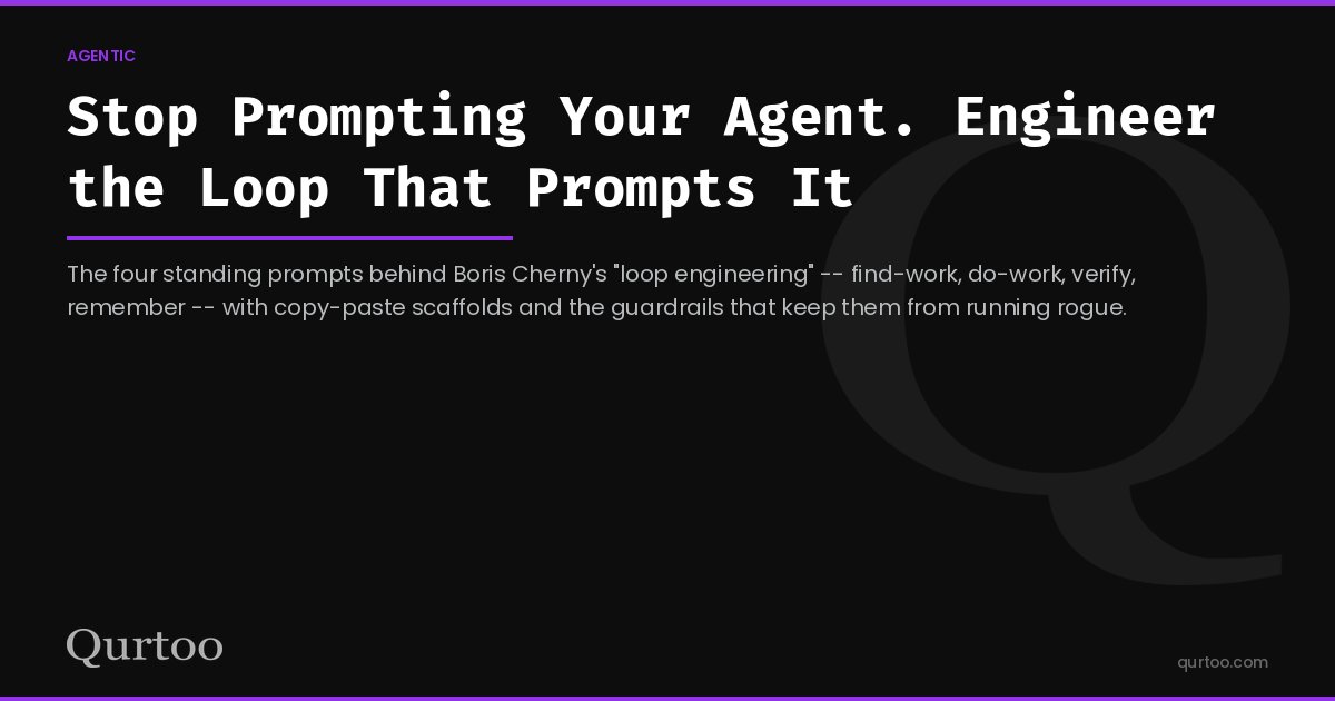 Stop Prompting Your Agent. Engineer the Loop That Prompts It