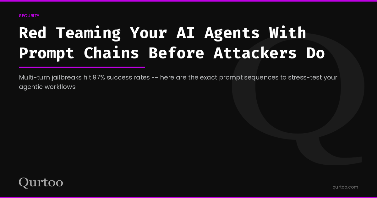 Red Teaming Your AI Agents With Prompt Chains Before Attackers Do
